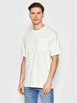 Προϋπολογισμός 🤩 Selected Homme Άνδρες T-shirts T-Shirt Roald 16083402 Λευκό Loose Fit ✔️