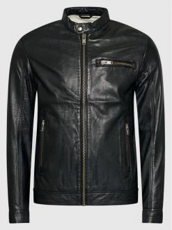 ΧΟΝΔΡΙΚΟ ΕΜΠΟΡΙΟ ⭐ Selected Homme Άνδρες Δερμάτινα Μπουφάν Μπουφάν δερμάτινο Iconic 16077540 Μαύρο Regular Fit 👏 -Selected Homme Κατάστημα unnamed file 1096