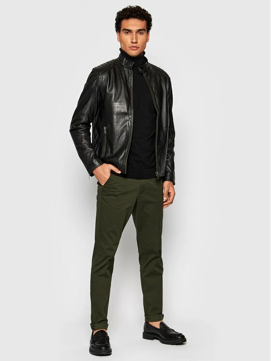 Συμφωνίες 😍 Selected Homme Άνδρες Δερμάτινα Μπουφάν Μπουφάν δερμάτινο Iconic 16077538 Μαύρο Regular Fit 😉 4 Συμφωνίες 😍 Selected Homme Άνδρες Δερμάτινα Μπουφάν Μπουφάν δερμάτινο Iconic 16077538 Μαύρο Regular Fit 😉 - Image 2