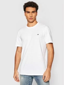 Συμφωνίες 🎉 Selected Homme Άνδρες T-shirts T-Shirt Madrid 16082911 Λευκό Regular Fit 😀