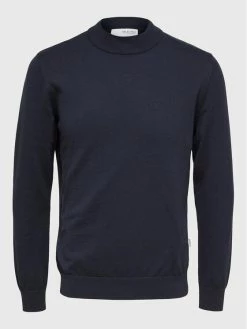 Ολοκαίνουργιο 💯 Selected Homme Άνδρες Πουλόβερ Robert 16086643 Σκούρο μπλε Relaxed Fit 💯 -Selected Homme Κατάστημα unnamed file 115