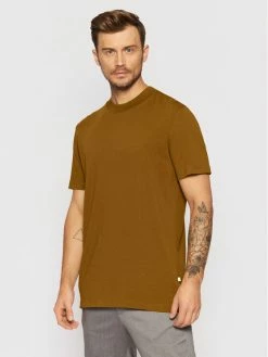 Εκπτωση 🥰 Selected Homme Άνδρες T-shirts T-Shirt Colman 16077385 Καφέ Relaxed Fit 👍