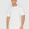 Best Pirce ⭐ Selected Homme Άνδρες T-shirts T-Shirt Colman 16077385 Λευκό Relaxed Fit 💯