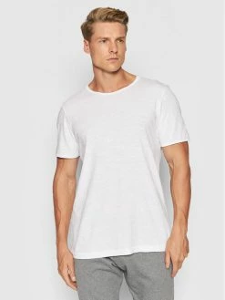 Εκπτωση 💯 Selected Homme Άνδρες T-shirts T-Shirt Morgan 16071775 Λευκό Regular Fit ⭐