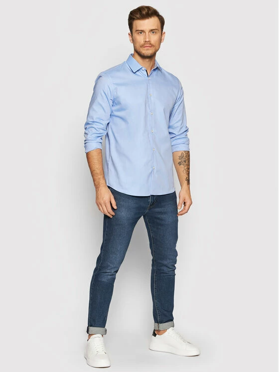 Κουπόνι 🧨 Selected Homme Άνδρες Casual Πουκάμισα Πουκάμισο New Mark 16058640 Μπλε Slim Fit 🔔 4 Κουπόνι 🧨 Selected Homme Άνδρες Casual Πουκάμισα Πουκάμισο New Mark 16058640 Μπλε Slim Fit 🔔 - Image 2