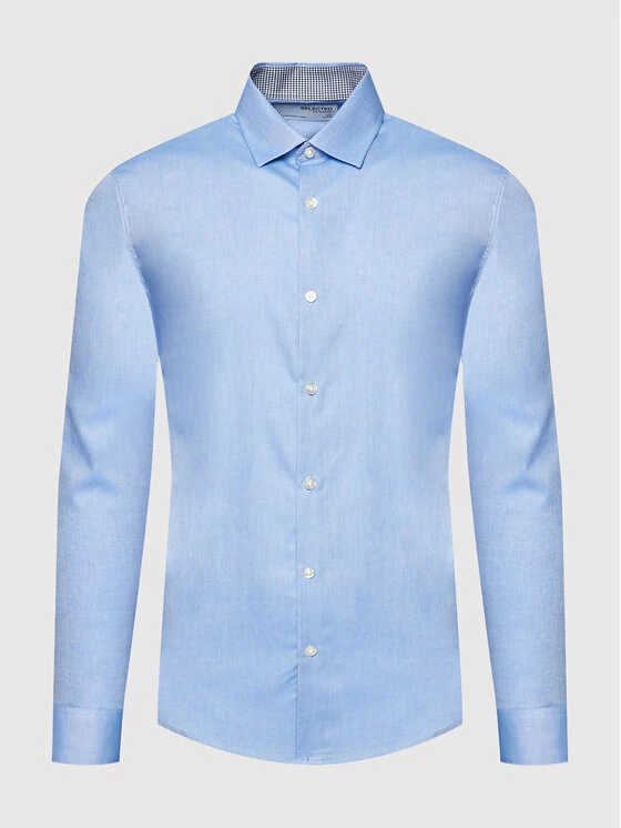 Κουπόνι 🧨 Selected Homme Άνδρες Casual Πουκάμισα Πουκάμισο New Mark 16058640 Μπλε Slim Fit 🔔 7 Κουπόνι 🧨 Selected Homme Άνδρες Casual Πουκάμισα Πουκάμισο New Mark 16058640 Μπλε Slim Fit 🔔 - Image 5