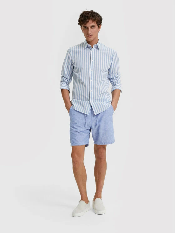 Ολοκαίνουργιο 🧨 Selected Homme Άνδρες Υφασμάτινα Σορτς Σορτς υφασμάτινο New Linen 16085819 Μπλε Comfort Fit ⭐ 4 Ολοκαίνουργιο 🧨 Selected Homme Άνδρες Υφασμάτινα Σορτς Σορτς υφασμάτινο New Linen 16085819 Μπλε Comfort Fit ⭐ - Image 2