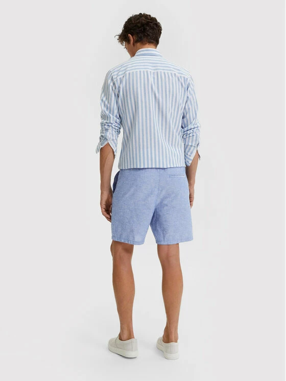 Ολοκαίνουργιο 🧨 Selected Homme Άνδρες Υφασμάτινα Σορτς Σορτς υφασμάτινο New Linen 16085819 Μπλε Comfort Fit ⭐ 5 Ολοκαίνουργιο 🧨 Selected Homme Άνδρες Υφασμάτινα Σορτς Σορτς υφασμάτινο New Linen 16085819 Μπλε Comfort Fit ⭐ - Image 3