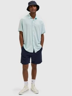 Τοπ 10 😉 Selected Homme Άνδρες Υφασμάτινα Σορτς Σορτς υφασμάτινο New Linen 16085819 Σκούρο μπλε Comfort Fit 🔥 -Selected Homme Κατάστημα unnamed file 1457