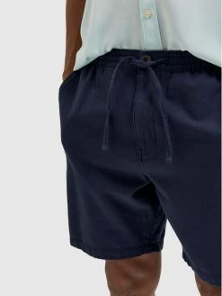 Τοπ 10 😉 Selected Homme Άνδρες Υφασμάτινα Σορτς Σορτς υφασμάτινο New Linen 16085819 Σκούρο μπλε Comfort Fit 🔥 -Selected Homme Κατάστημα unnamed file 1458