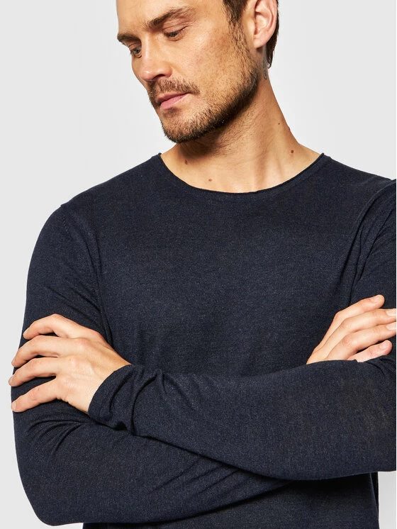 Πολύ καλή προσφορά 😀 Selected Homme Άνδρες Πουλόβερ Rome 16079774 Σκούρο μπλε Regular Fit 🔔 6 Πολύ καλή προσφορά 😀 Selected Homme Άνδρες Πουλόβερ Rome 16079774 Σκούρο μπλε Regular Fit 🔔 - Image 4