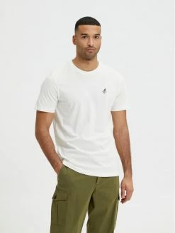 Συμφωνίες 👏 Selected Homme Άνδρες T-shirts T-Shirt Wilder 16084685 Λευκό Regular Fit 🎁