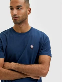 Προώθηση 😍 Selected Homme Άνδρες T-shirts T-Shirt Wilder 16084685 Σκούρο μπλε Regular Fit 😍 -Selected Homme Κατάστημα unnamed file 2091
