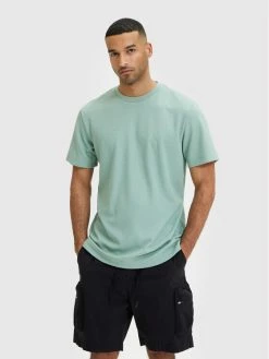 Ολοκαίνουργιο 🥰 Selected Homme Άνδρες T-shirts T-Shirt Eshan 16084630 Πράσινο Regular Fit 🎉