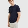 Ολοκαίνουργιο 🎁 Selected Homme Άνδρες T-shirts T-Shirt Eshan 16084630 Σκούρο μπλε Regular Fit 🧨