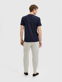 Ολοκαίνουργιο 🎁 Selected Homme Άνδρες T-shirts T-Shirt Eshan 16084630 Σκούρο μπλε Regular Fit 🧨 -Selected Homme Κατάστημα unnamed file 2104