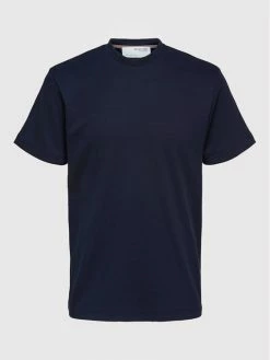 Ολοκαίνουργιο 🎁 Selected Homme Άνδρες T-shirts T-Shirt Eshan 16084630 Σκούρο μπλε Regular Fit 🧨 -Selected Homme Κατάστημα unnamed file 2107