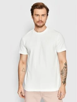 Εξοδος 🥰 Selected Homme Άνδρες T-shirts T-Shirt Eshan 16084630 Λευκό Regular Fit 👍