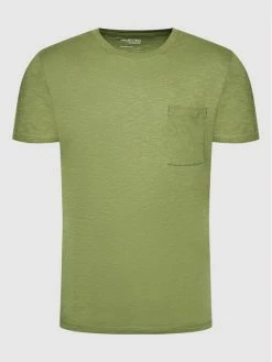 Προώθηση ✨ Selected Homme Άνδρες T-shirts T-Shirt Rockford 16083432 Πράσινο Regular Fit 🎁