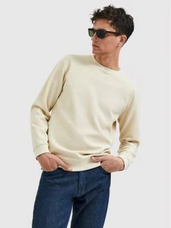 Αγορά 👍 Selected Homme Άνδρες Μπλούζες Χωρίς Φερμουάρ Μπλούζα Morell 16085661 Μπεζ Regular Fit ⌛ -Selected Homme Κατάστημα unnamed file 270