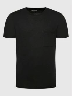 Εκπτωση 😀 Selected Homme Άνδρες T-shirts T-Shirt Rockford 16083432 Μαύρο Regular Fit ⭐