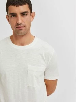 Συμφωνίες 🌟 Selected Homme Άνδρες T-shirts T-Shirt Rockford 16083432 Λευκό Regular Fit 👏 -Selected Homme Κατάστημα unnamed file 2707