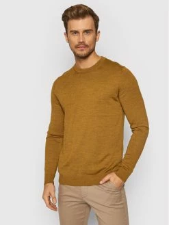 Εκπτωση 🎉 Selected Homme Άνδρες Πουλόβερ Town 16079772 Καφέ Regular Fit ✔️