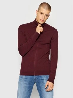 Τοπ 10 😍 Selected Homme Άνδρες Ζακέτες Ζακέτα Berg 16074688 Μπορντό Regular Fit 🧨