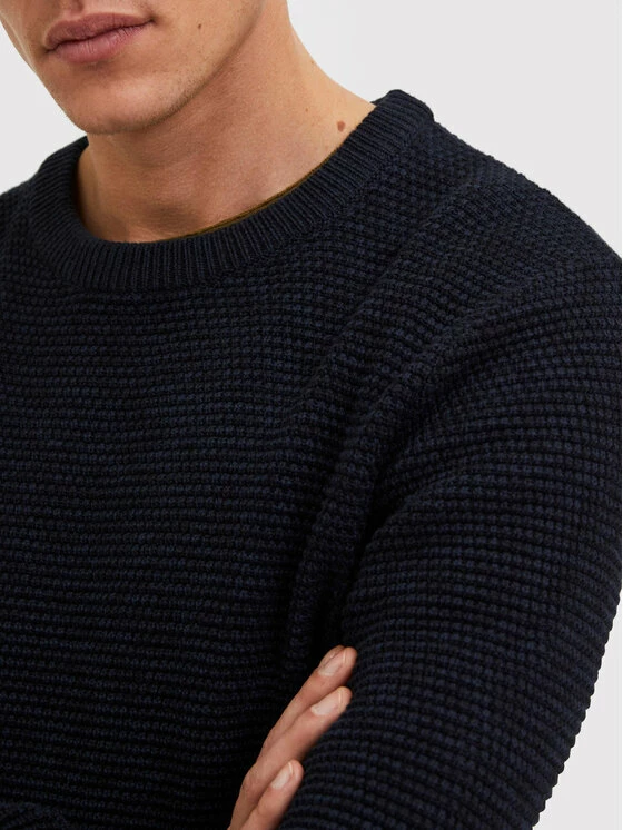 Προϋπολογισμός ✨ Selected Homme Άνδρες Πουλόβερ Vince 16059390 Σκούρο μπλε Regular Fit 🎉 6 Προϋπολογισμός ✨ Selected Homme Άνδρες Πουλόβερ Vince 16059390 Σκούρο μπλε Regular Fit 🎉 - Image 4