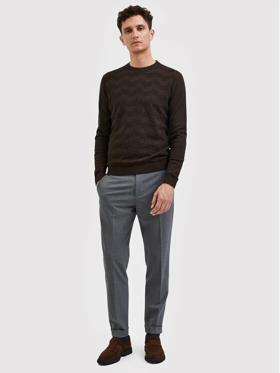 Η καλύτερη συμφωνία 😀 Selected Homme Άνδρες Πουλόβερ Romen 16085294 Καφέ Regular Fit ❤️ 4 Η καλύτερη συμφωνία 😀 Selected Homme Άνδρες Πουλόβερ Romen 16085294 Καφέ Regular Fit ❤️ - Image 2