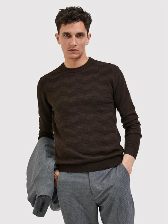 Η καλύτερη συμφωνία 😀 Selected Homme Άνδρες Πουλόβερ Romen 16085294 Καφέ Regular Fit ❤️ 6 Η καλύτερη συμφωνία 😀 Selected Homme Άνδρες Πουλόβερ Romen 16085294 Καφέ Regular Fit ❤️ - Image 4