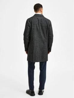 Αγορά ⭐ Selected Homme Άνδρες Χειμωνιάτικα Παλτά Μάλλινο παλτό Hagen 16081403 Γκρι Regular Fit 🌟 -Selected Homme Κατάστημα unnamed file 343