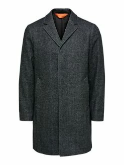 Αγορά ⭐ Selected Homme Άνδρες Χειμωνιάτικα Παλτά Μάλλινο παλτό Hagen 16081403 Γκρι Regular Fit 🌟 -Selected Homme Κατάστημα unnamed file 346