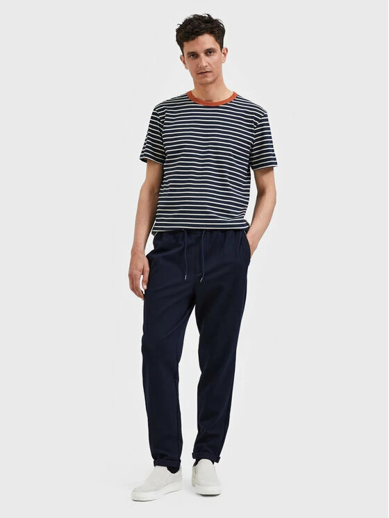 Εξοδος 😉 Selected Homme Άνδρες Υφασμάτινα Παντελόνια Παντελόνι υφασμάτινο Selby 16085172 Σκούρο μπλε Slim Fit 🥰 6 Εξοδος 😉 Selected Homme Άνδρες Υφασμάτινα Παντελόνια Παντελόνι υφασμάτινο Selby 16085172 Σκούρο μπλε Slim Fit 🥰 - Image 4