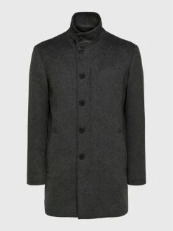 Κουπόνι ⭐ Selected Homme Άνδρες Μεταβατικά Παλτά Μάλλινο παλτό Floyd 16086973 Γκρι Regular Fit 🤩
