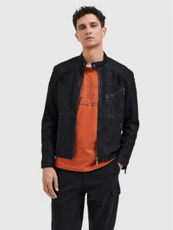 Πολύ καλή προσφορά 🔔 Selected Homme Άνδρες Δερμάτινα Μπουφάν Μπουφάν δερμάτινο Skyler 16085742 Μαύρο Regular Fit 🎉